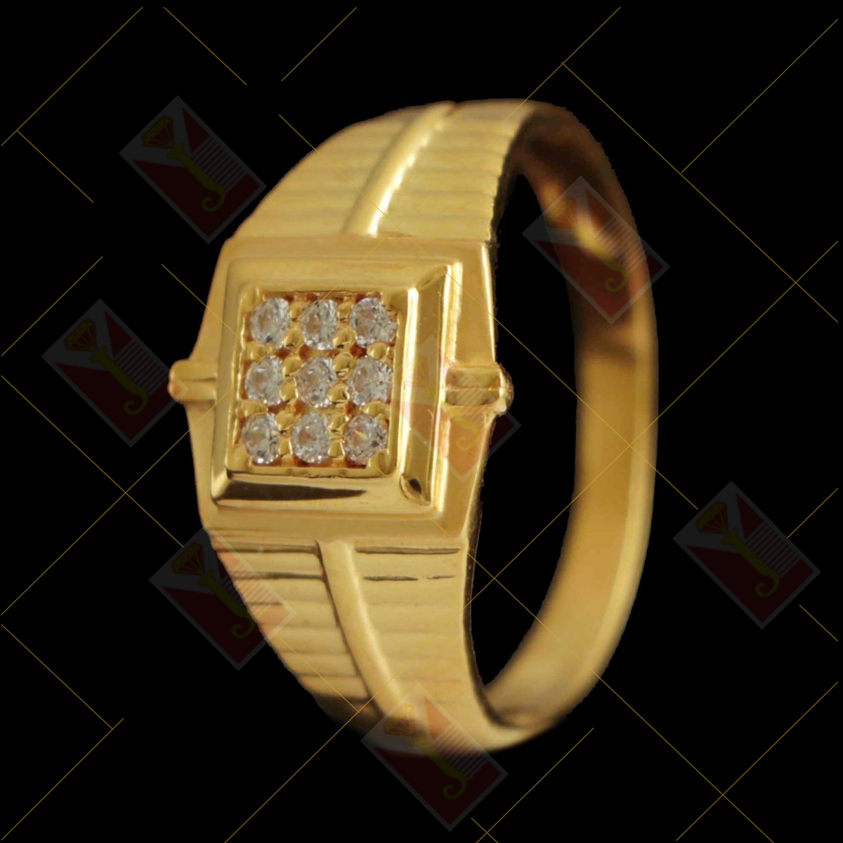 Buy quality Gold Plain Casting Gents Ring in Ahmedabad